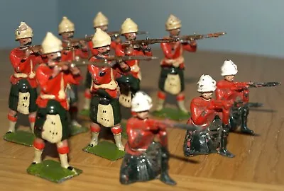 Lead Soldiers Britains Possibly The Black Watch Highlanders X 10 (mismatched) • £11.99