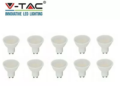 4 10 X 4.5W V-TAC GU10 SPOTLIGHT COLOUR 3000k 4000K Or 6400k • £14.99