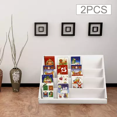 £11.54 • Buy 2 X Card Display Stand 4 Collapsible Cardboard Greeting Counter Stand