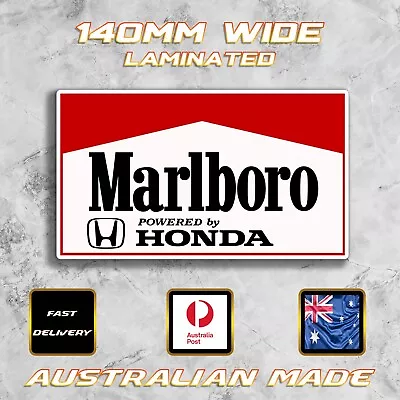 Marlboro Powered By Honda F1 Sticker Decal Formula One McLaren Senna Prost Car • $5.47