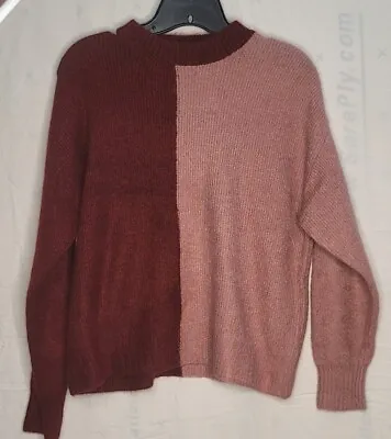 Vigoss Women's  Knit Sweater  Small Burgundy Acrylic  • $19.90