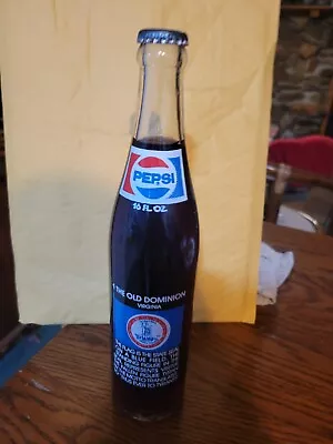 Pepsi Virginia The Old Dominion 16 Oz Commemoritive Bottle 1976 Va  Unopened • $9.55