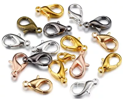 Asst Colours Sizes Lobster Clasps Hooks Necklace Bracelet Findings Fastening K77 • £2.19