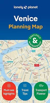 Lonely Planet Venice City Map By Planet Lonely NEW Book FREE & FAST Delivery • £6.75