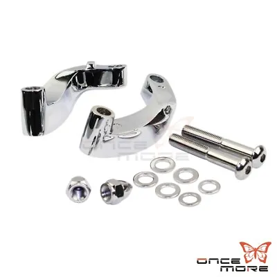 Motorcycle Extend Mirror Relocation Extension Adapter Kit For Harley 2006-2014 • $12.59