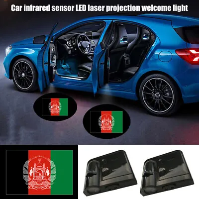 2pcs Car Door Wireless LED Afghanistan Flag Logo Shadow Welcome Projection Light • $17.94