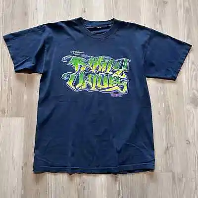 Vintage 1999 Family Values Tour Limp Bizkit Primus Mobb Deep Blue Shirt Sz Large • $75