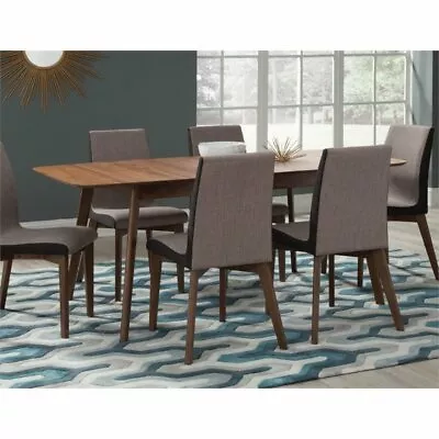 Bowery Hill Mid Century Modern Dining Table In Natural Walnut • $503.63