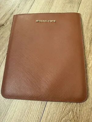 Michael Kors Designer Tablet Case Brown Tan Leather For IPad • £8