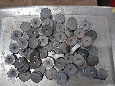 60x Mild Steel 22mm Discs. 8mm Offcuts. Metal Hobby Welding Project Fabrication  • £12