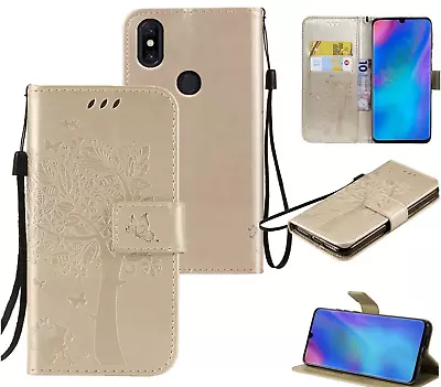 Xiaomi Mi Mix 3 Wallet Case Embossed Pu Leather Cat And Tree • $7.50