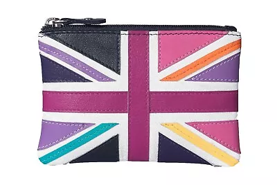 Mala Leather Union Jack Coin Purse With RFID Protection Gift Boxed & Card Pocket • £13.05