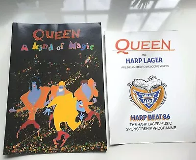 Queen A Kind Of Magic’86 Tour Official Program & Poster Insert V GOOD CONDITION • £9