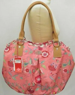 OILILY Handbag Shopper Bag Coral Floral Pink New • £39.99