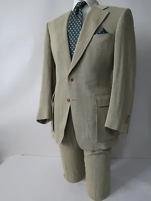 Rare Paul Stuart Special Order Safari Style Norfolk Half Belted Full Suit 42 R • $629