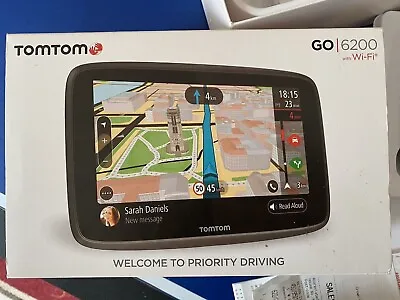 £250 • Buy TomTom Go 6200 Sat Nav With World Maps Wi-Fi & Case