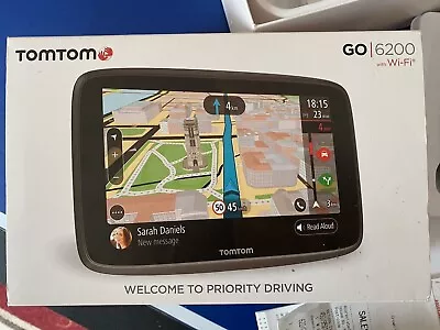 £250 • Buy TomTom Go 6200 Sat Nav With World Maps Wi-Fi & Case