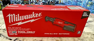 Milwaukee 2457-20 M12 Cordless 3/8  Lithium-Ion Ratchet (Bare Tool) Factory New • $81