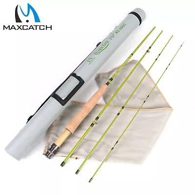 Maxcatch 1/2/3WT Fly Fishing Rod 6'/6'6 /7'/7'6  For Small Streams Panfish/Trout • $46