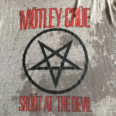 Vintage 1983-84 Motley Crue Shout At The Devil Tour Shirt Tank Top  • $500