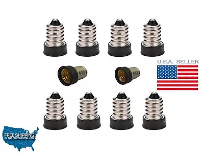 10X E14 To E12 CONVERTER Adapter Lamp Holder Base Socket Light Bulbs Candelabra • $10.49