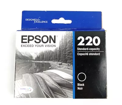 Genuine OEM Epson 220 Black Ink Exp. 06/2023 • $12