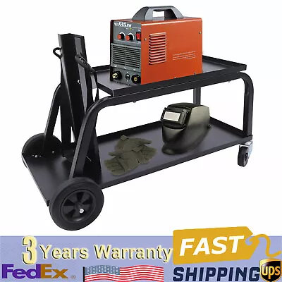 Rolling Welding Cart Tank Storage 2 Tiers  For TIG MIG Welder Plasma Cutter 50kg • $66.50