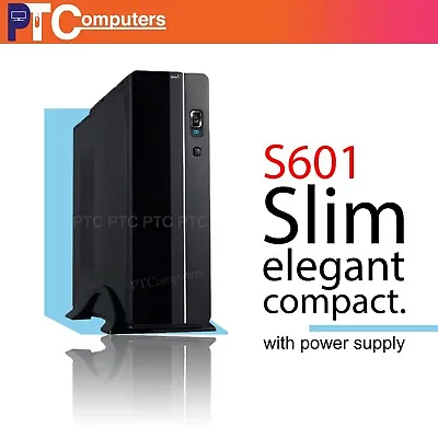 $69.99 • Buy Mini Desktop PC Case Micro ATX /ITX  Slim Computer Tower Cases With 400w Psu 
