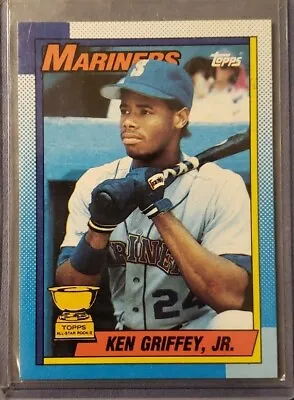 $4300 • Buy 1990 Topps KEN GRIFFEY JR All-Star Rookie (RC) #336 BLOODY SCAR ERROR CARD