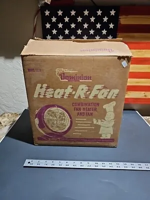 💎 Super Rare Antique/Vintage Dominion Heat-R-Fan Model 1528 Brand New Open Box • $420.69