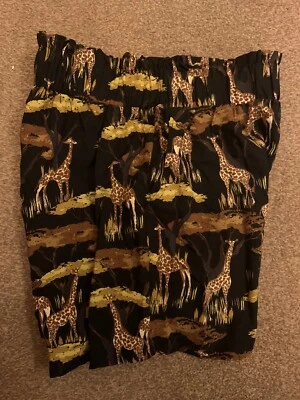 Primark Atmosphere Shorts Black Brown Animal Safari Elastic High Waist 6 XS Sml • £1.49