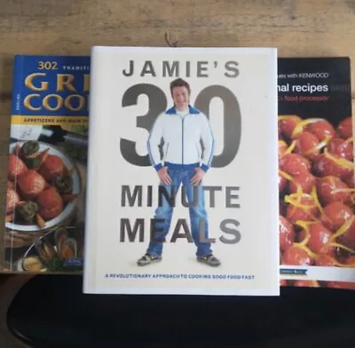 Jamie Oliver 30 Minute Meals/ Greek Cooking/ Kenwood Recipe Books - Like New • £10