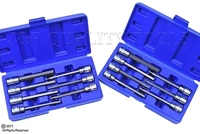 14 Pc Extra Long Hex Bit Sockets Allen Wrench MM+SAE • $29.95