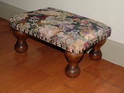 Vintage Upholstered Low Foot Stool Ottoman Footstool • $65