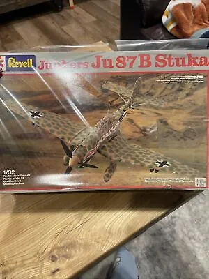 REVELL 1/32 JUNKERS JU 87B STUKA- CEJI MODEL KIT VINTAGE New NOS • $33.75