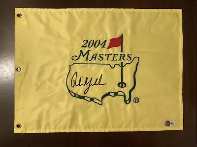 Phil Mickelson Signed 2004 Masters Augusta Golf Flag LIV Hyflyers Beckett Cert • $999.99