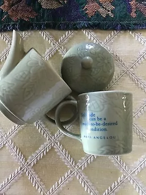 Maya Angelou Tea Pot And Cup Hallmark 2003 • $15