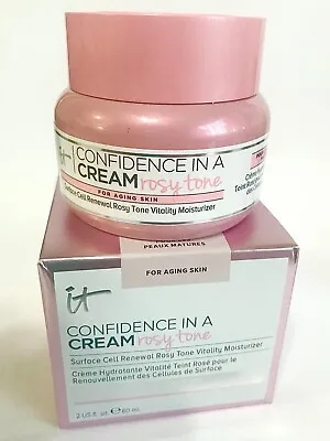 IT COSMETICS Confidence In A Cream Rosy Tone Moisturizer 2 Oz NIB USA • $24.99