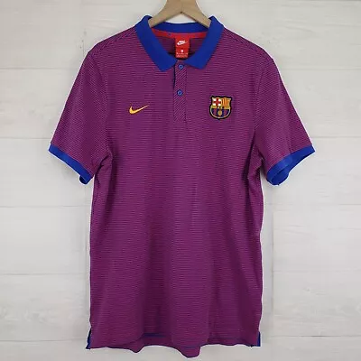 Nike FC Barcelona 2016/2017 Polo Soccer Football Shirt Jersey Men's Size XL  • $29.92