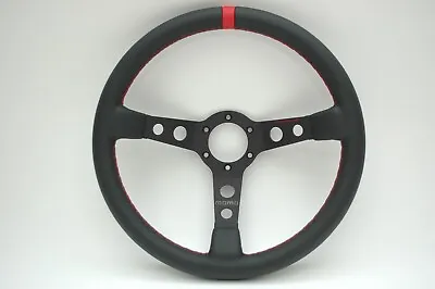 Porsche MOMO Cup Style Leather Steering Wheel Red • $549.99