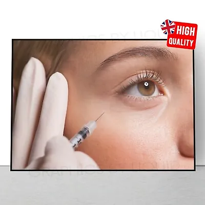 Botox Injection Plastic Surgery Cosmetic Business Poster Print A5 A4 A3 A2 A1 • £3.99