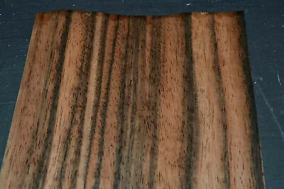 Macassar Ebony Raw Wood Veneer Sheet 6.5 X 22 Inches 1/42nd Thick      I7619-21 • $15.99