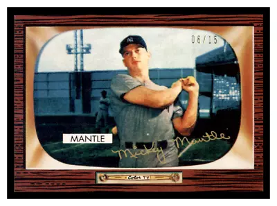 2021 Topps Mickey Mantle Collection 1955 Bowman Auto Reprint 6/15 #10 Yankees SP • $13.05