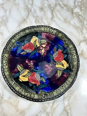 Antique 1930s Rubens Ware Plate Pomegranate Hand Painted 9” S. Hancock & Sons • £40