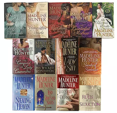 Lot Of 13 Historical Romance Books Madeline Hunter Rothwell Rarest Blooms • $27.87