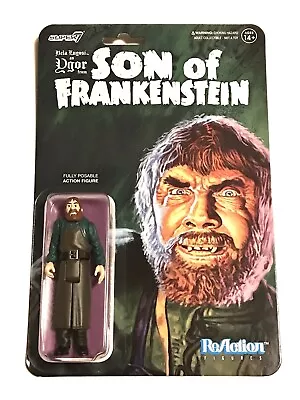 Igor Son Of Frankenstein Super7 ReAction 3.75  Figure Carded New Bela Lugosi • $24.99