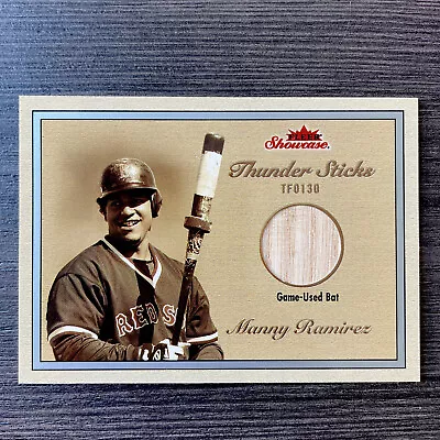 Manny Ramirez Fleer Showcase Thunder Sticks SP Bat Card (565/899)🔥 • $40