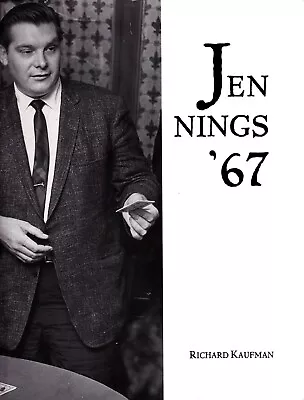 Jennings ’67 By Richard Kaufman-1st Ed-Expert Card Magic-Close-Up Illusion-OOP • $199.95