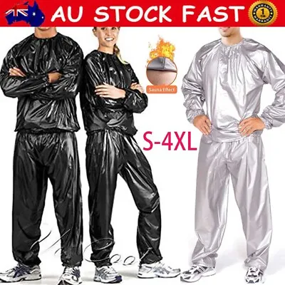 $22.80 • Buy Heavy Duty Sauna Sweat Suit Fitness Weight Loss Exercise Running Gym Anti-Rip