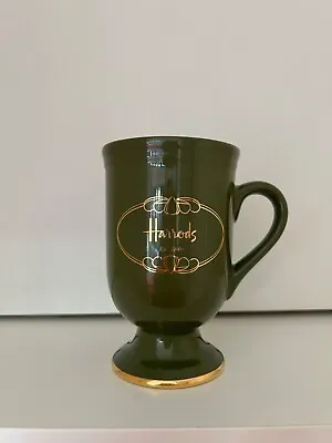 Harrods Of Knightsbridge Green Pedestal Cup/mug Hornsea Pottery • £15